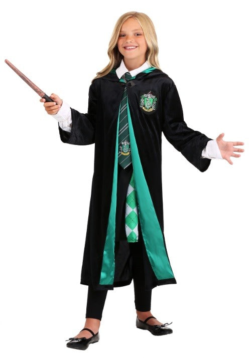 Kid's Harry Potter Deluxe Slytherin Costume Robe - US 2639