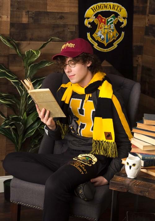 Hufflepuff House Striped Scarf for Adults - US 3595