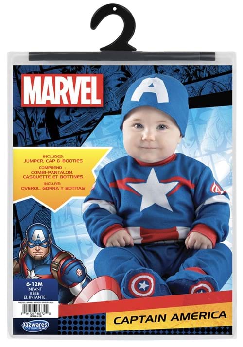 Captain America Steve Rogers Costume for Infants - US 6229