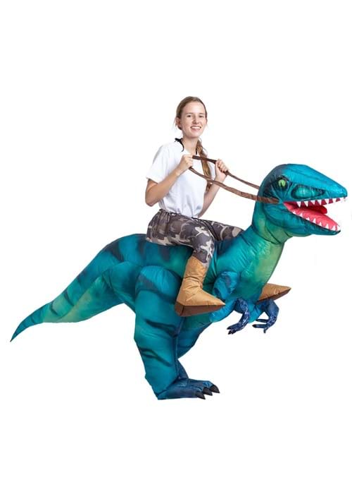 Adult Inflatable Raptor Ride-On Costume - US 4818