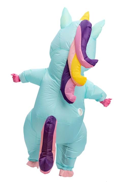 Kid's Inflatable Blue Unicorn Costume - US 3285