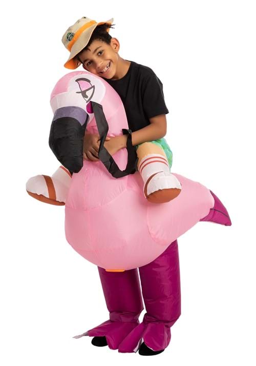 Kid's Inflatable Flamingo Ride-On Costume - US 8111