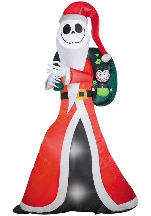 10FT Disney Jack Skellington "Sandy Claws" Inflatable Decoration - US 5712