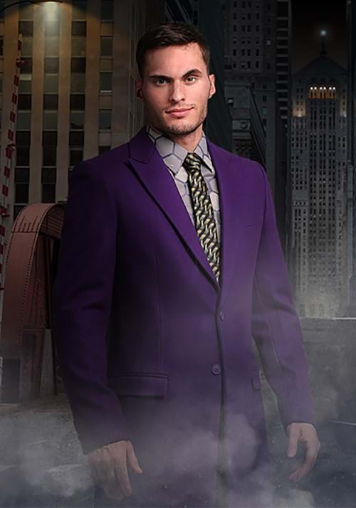Authentic Joker The Dark Knight Slim Fit Suit Overcoat - US 3464