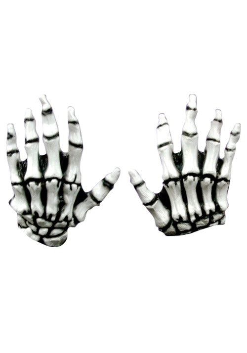 White Skeleton Hands for Kids - US 6520