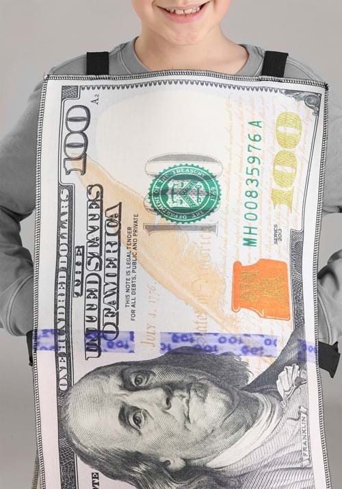 100 Dollar Bill Costume for Kids - US 7468