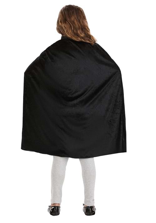 Black Velveteen Cape for Kids - US 3776