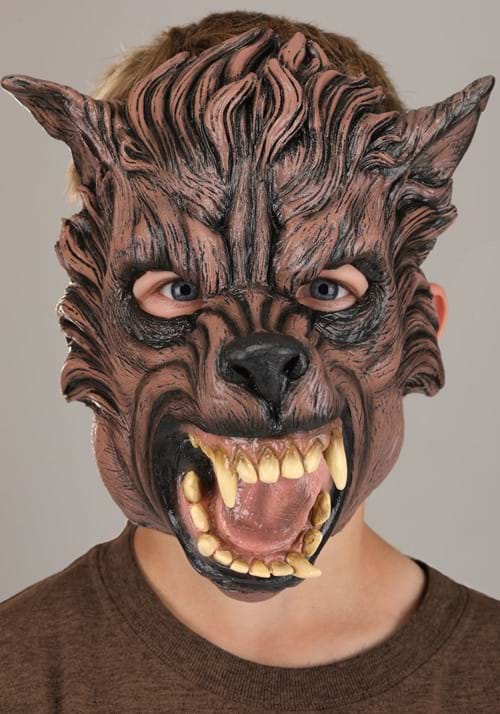 Brown Wolf Costume Mask for Kids - US 1689