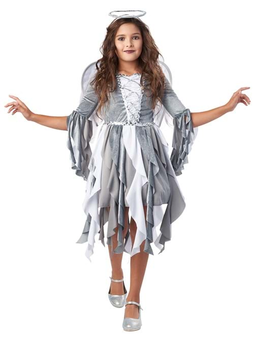 Silver Fallen Angel Costume for Girls - US 3157