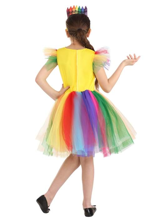 Girl's Crayon Box Costume Dress - US 7678