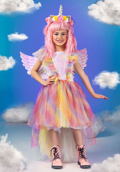 Girl's Deluxe Winged Unicorn Costume - US 1686