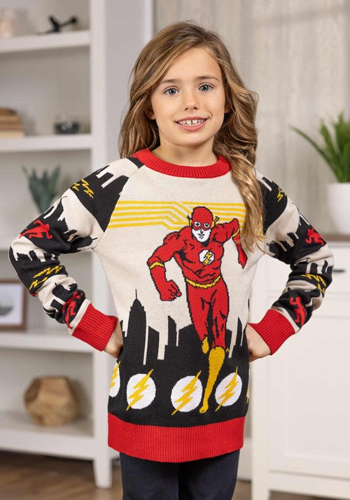 Kid's The Flash Ugly Sweater - US 6703