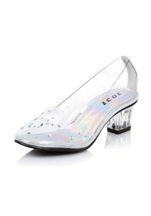 Kid's Clear Costume Shoes - US 9188