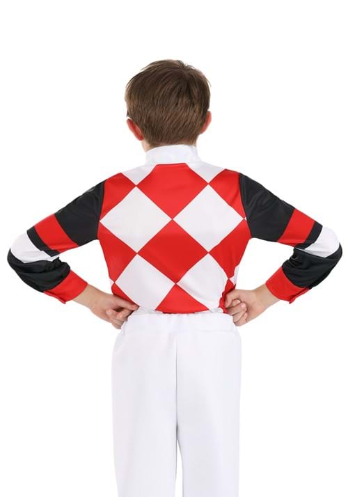 Red Jockey Shirt Costume for Kids - US 4858
