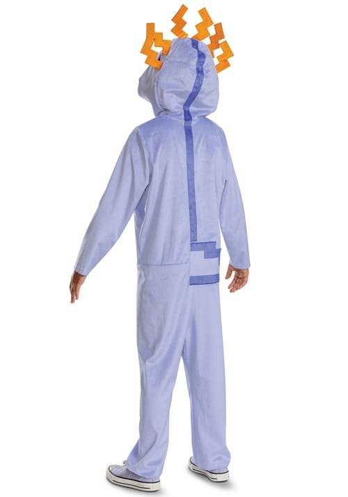 Kid's Minecraft Axolotl Hooded Jumpsuit Costume - US 0167