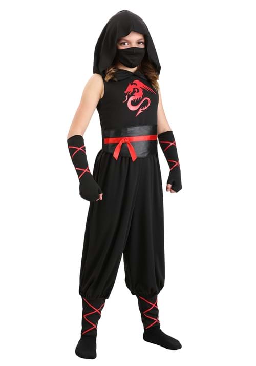 Muscle Black Ninja Costume for Kids - US 9820