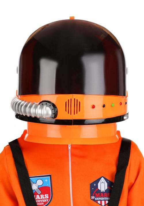 Kid's Orange Astronaut Costume Helmet - US 8098