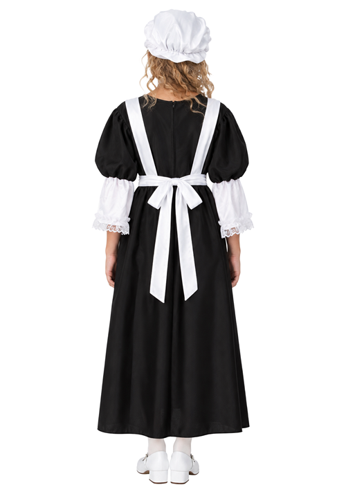 Kid's Pilgrim Maid Girl Costume Dress - US 4007