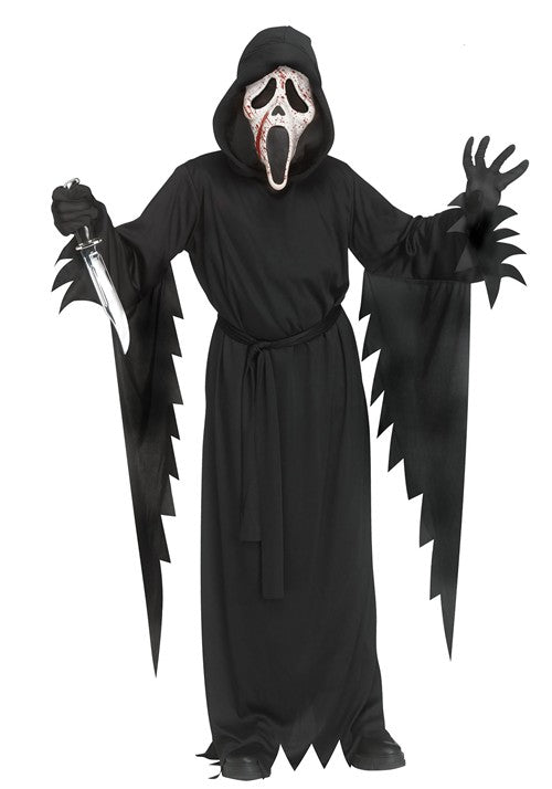 Kid's Splatter Ghost Face Costume - US 5694
