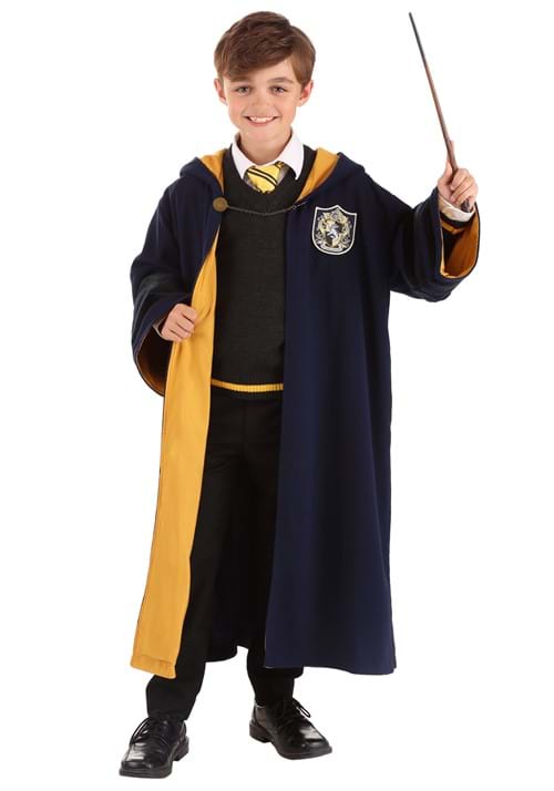 Kid's Vintage Hogwarts Hufflepuff Robe - US 3475