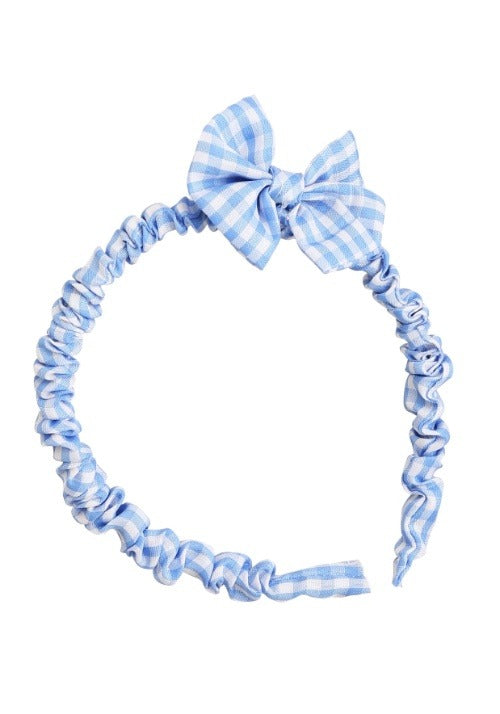 Gingham Bow Headband - US 0243