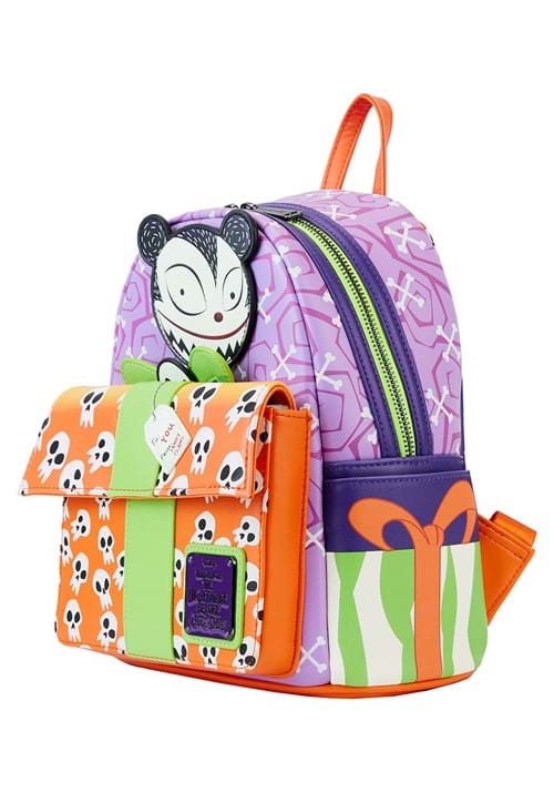 Loungefly Disney Nightmare Before Christmas Scary Teddy Present Glow Mini Backpack - US 9772