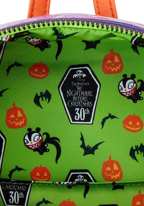 Loungefly Disney Nightmare Before Christmas Scary Teddy Present Glow Mini Backpack - US 9772