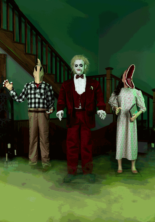 6FT Life-Size Animated Beetlejuice with 2 Outfits Decoration - US 3431