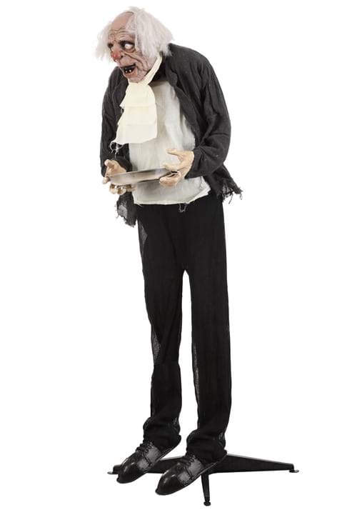 5FT Old Man Butler Greeting Animatronic Decoration - Scream Saver - US 3233
