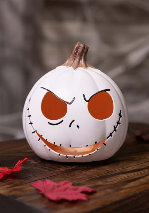 6-Inch Light Up Jack Skellington Pumpkin Decoration - US 1062