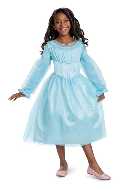 Little Mermaid Live Action Ariel Blue Costume Dress for Girls - US 3989