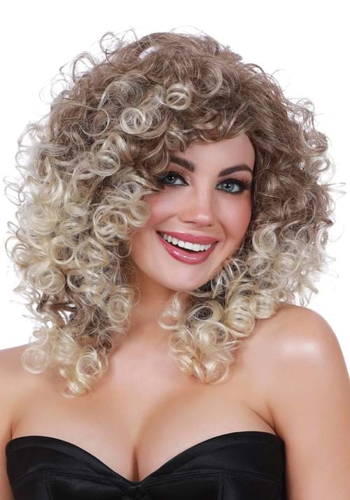 Long Curly with Dark Roots Wig for Women - US 2075
