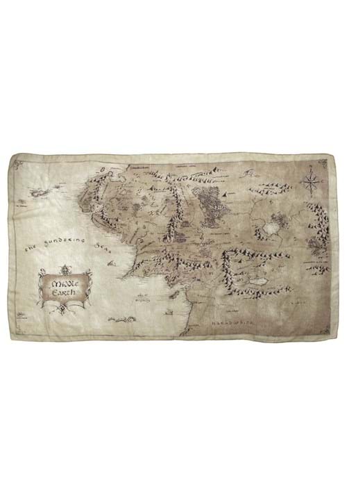 Lord of the Rings Middle Earth Map Lightweight Scarf - US 7996