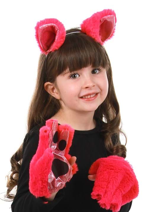 Magenta Anime Cat Ears Costume Headband - US 1425