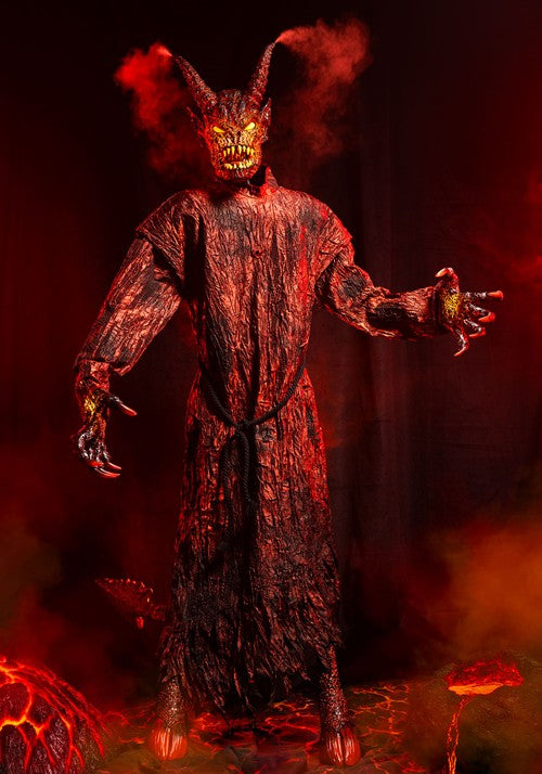 7.25FT Magmoor the Lava Demon Animated Halloween Decoration - US 6499