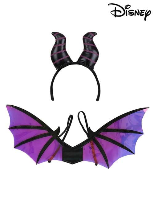 Maleficent Dragon Horns Headband & Wings Accessory Kit - US 4556