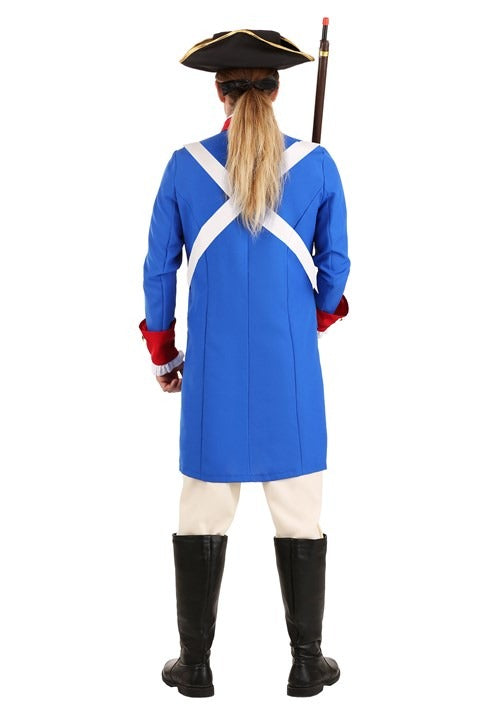 Men's Blue American Revolution Soldier Costume - US 1076