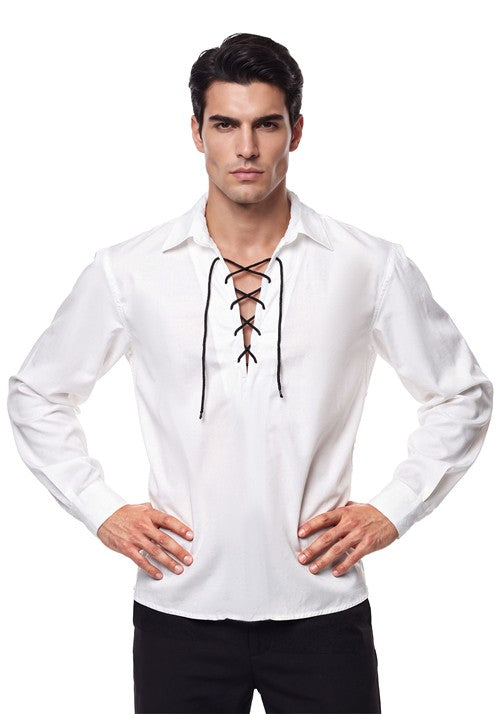 Men's Beige Colonial Costume Shirt - US 2755