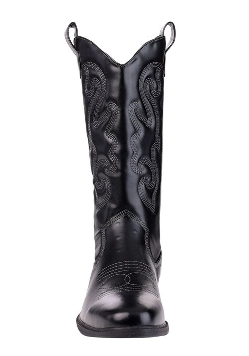 Men's Black Cowboy Costume Boots - US 5620