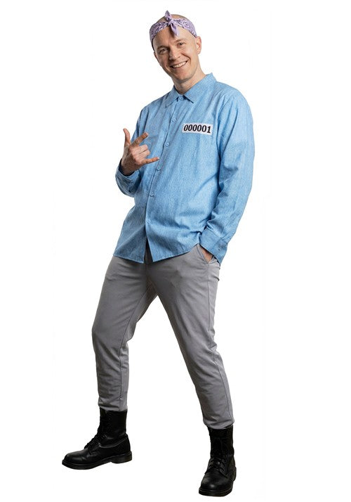 Men's PhD Prisoner Costume Kit - US 8886