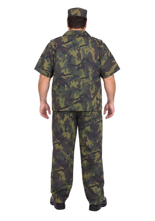 Plus Size Army Doctor Green Costume for Men - US 5436