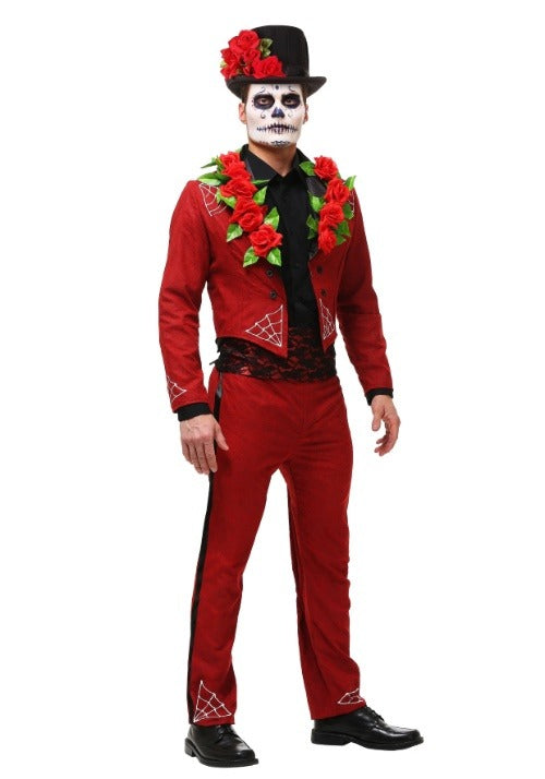 Men's Plus Size Day of the Dead Costume - US 9883