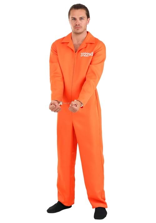 Men's Orange Prison Jumpsuit - US 3976
