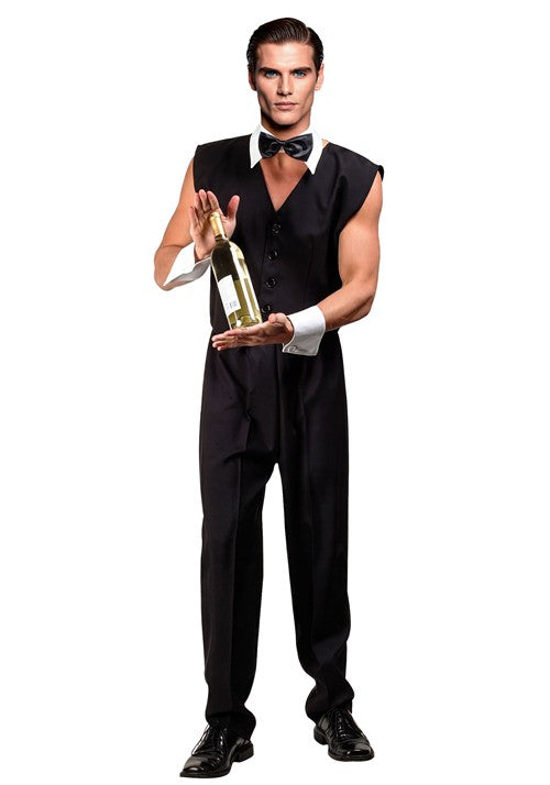 Men's Sexy Chip Bartender Costume - US 7746