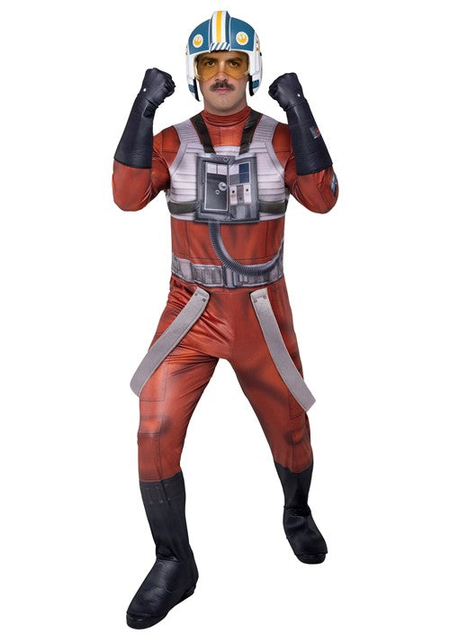 Men's Star Wars New Republic X-Wing Pilot Qualux Costume - US 9462