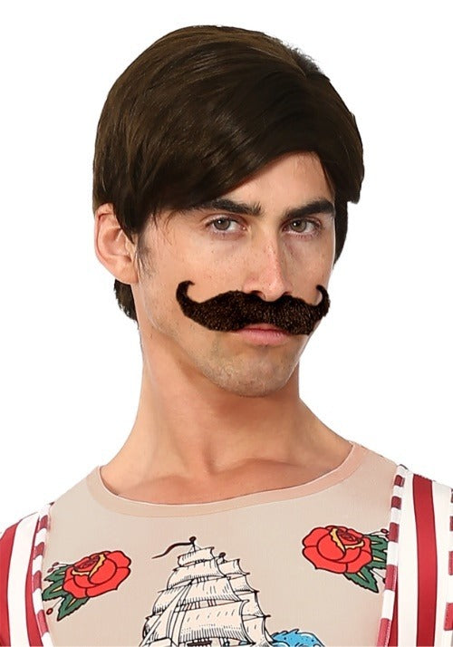 Men's Strongman Costume Wig and Mustache Kit - US 8678