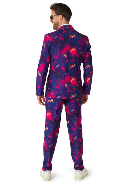 Suitmeister Retro Neon Navy Suit for Men - US 5042