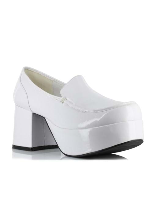 White Daddio Pimp Shoes for Men - US 9618
