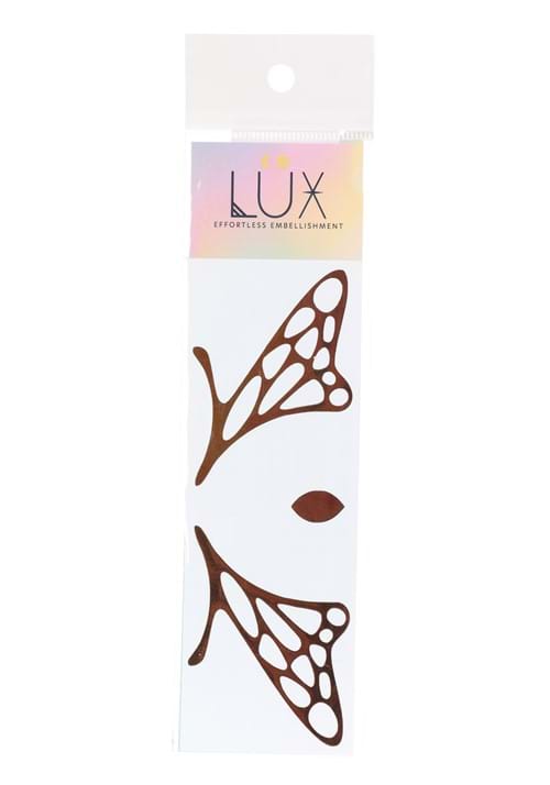 Monarch Wing Holographic Face Decals in Orange Ember - US 7268