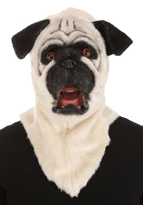 Adult Mouth Mover Pug Costume Mask - US 5190